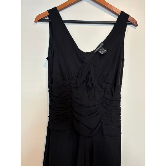 Vintage Y2K Silk Babydoll Dress by Jonathan Martin Size 6 Black Homecoming - Picture 4 of 6